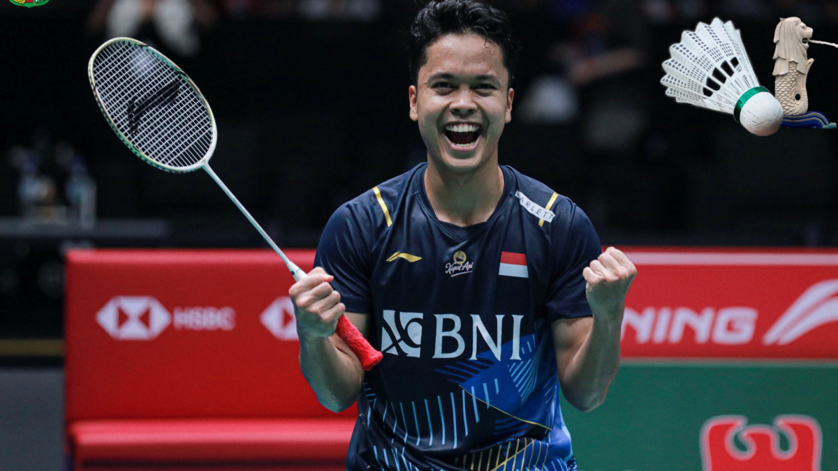 Kalahkan Tonsen Denmark, Ginting Juara turnamen bulutangkis Singapore Open 2023